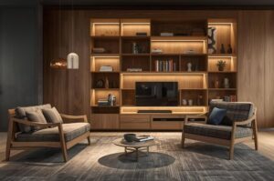 Tendências em design de móveis em madeira para 2026: o luxo do natural O design de interiores de 2026 marca um retorno consciente ao essencial: a natureza, os materiais orgânicos e a personalização artesanal. Nesse contexto, os móveis em madeira de alto padrão reafirmam seu protagonismo, unindo tecnologia, estética e sustentabilidade em projetos que expressam sofisticação e autenticidade. A valorização da madeira natural A madeira segue como o material mais desejado nos ambientes de luxo. Em 2026, o destaque vai para madeiras com veios aparentes, texturas naturais e acabamentos acetinados, que transmitem calor e elegância. Espécies como nogueira, carvalho americano e freijó têm sido amplamente utilizadas por sua durabilidade e tonalidades versáteis, ideais para combinar com metais escovados e pedras nobres. A tendência é valorizar o toque natural, evidenciando o contraste entre superfícies orgânicas e elementos contemporâneos — uma fusão que cria ambientes refinados, mas acolhedores. Design modular e personalização de luxo A modulação se consolida como um pilar do design moderno. Projetos de móveis modulados em madeira nobre permitem combinar precisão industrial com acabamentos artesanais, resultando em peças exclusivas e perfeitamente adaptadas ao espaço. Essa abordagem alia funcionalidade, estética e ergonomia, fatores indispensáveis em ambientes residenciais e corporativos de alto padrão. Em 2026, veremos a expansão dos móveis modulares com integração tecnológica, como sistemas de iluminação embutida, carregamento por indução e soluções ocultas de armazenamento, mantendo a pureza visual do ambiente. Sustentabilidade e novas tecnologias produtivas A sustentabilidade deixou de ser um diferencial para tornar-se uma exigência. As empresas de móveis premium estão adotando madeiras certificadas, técnicas de reaproveitamento de resíduos e acabamentos livres de compostos tóxicos, https://br.fsc.org/br-pt/tipos-decertificacao/madeira-controladareforçando o compromisso com o design responsável. Paralelamente, a tecnologia CNC e o design paramétrico estão redefinindo o modo de fabricar móveis sob medida, possibilitando curvas orgânicas, encaixes precisos e menor desperdício de material — sem perder o caráter artesanal que caracteriza o mobiliário de luxo. Cores, texturas e sensorialidade As paletas para 2026 privilegiam tons terrosos, neutros e amadeirados, compondo ambientes serenos e sofisticados. Texturas naturais, como linho, couro e pedra, aparecem em harmonia com a madeira, reforçando a estética do “novo luxo”: um design que valoriza experiência, silêncio visual e bem-estar. A iluminação também assume papel central, destacando relevos e profundidades da madeira, criando composições tridimensionais e sensoriais. Conclusão As tendências de 2026 confirmam que o luxo está no essencial — e nada é mais essencial que a madeira, em sua forma natural e atemporal. Incorporar móveis de alto padrão nesse material é investir em durabilidade, autenticidade e harmonia estética, valores que transcendem modismos e definem o futuro do design sofisticado.